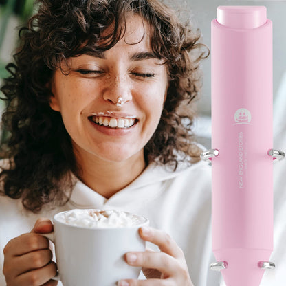 Powerful Milk Frother Handheld Foam Maker, Mini Whisk Drink Mixer for Coffee, Cappuccino, Latte, Matcha, Hot Chocolate, No Stand, Galaxy