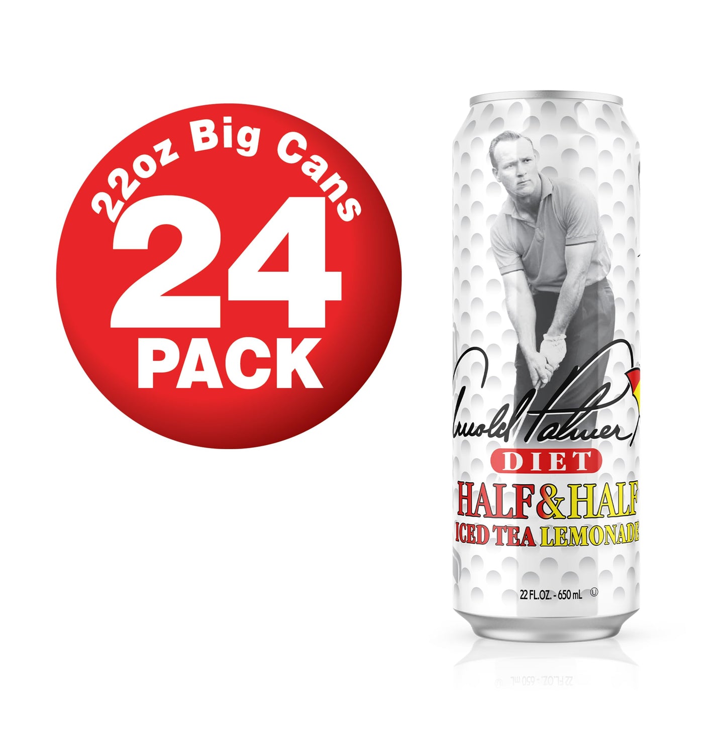 AriZona Green Tea with Ginseng and Honey - Big Can, 22 Fl Oz (Pack of 24)