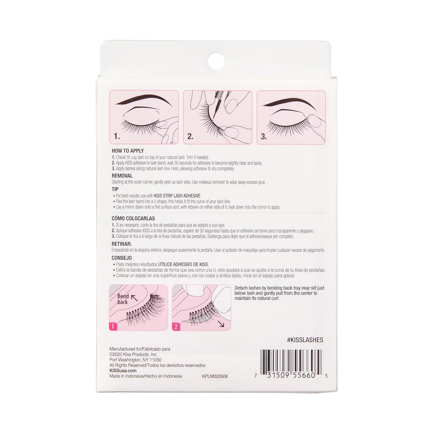 KISS So Wispy, False Eyelashes, Style #11', 12 mm, Includes 5 Pairs Of Lashes, Contact Lens Friendly, Easy to Apply, Reusable Strip Lashes, Glue On, Mulitpack