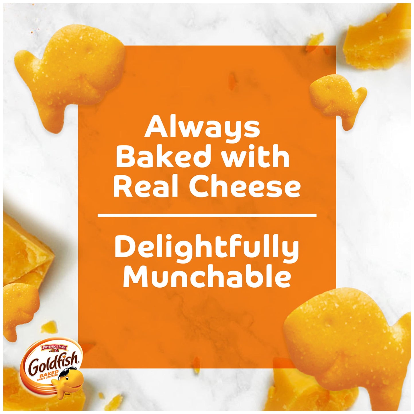 Goldfish Colors Cheddar Crackers, Snack Pack, 0.9 oz, 9 CT Multi-Pack Tray (Pack of 2)