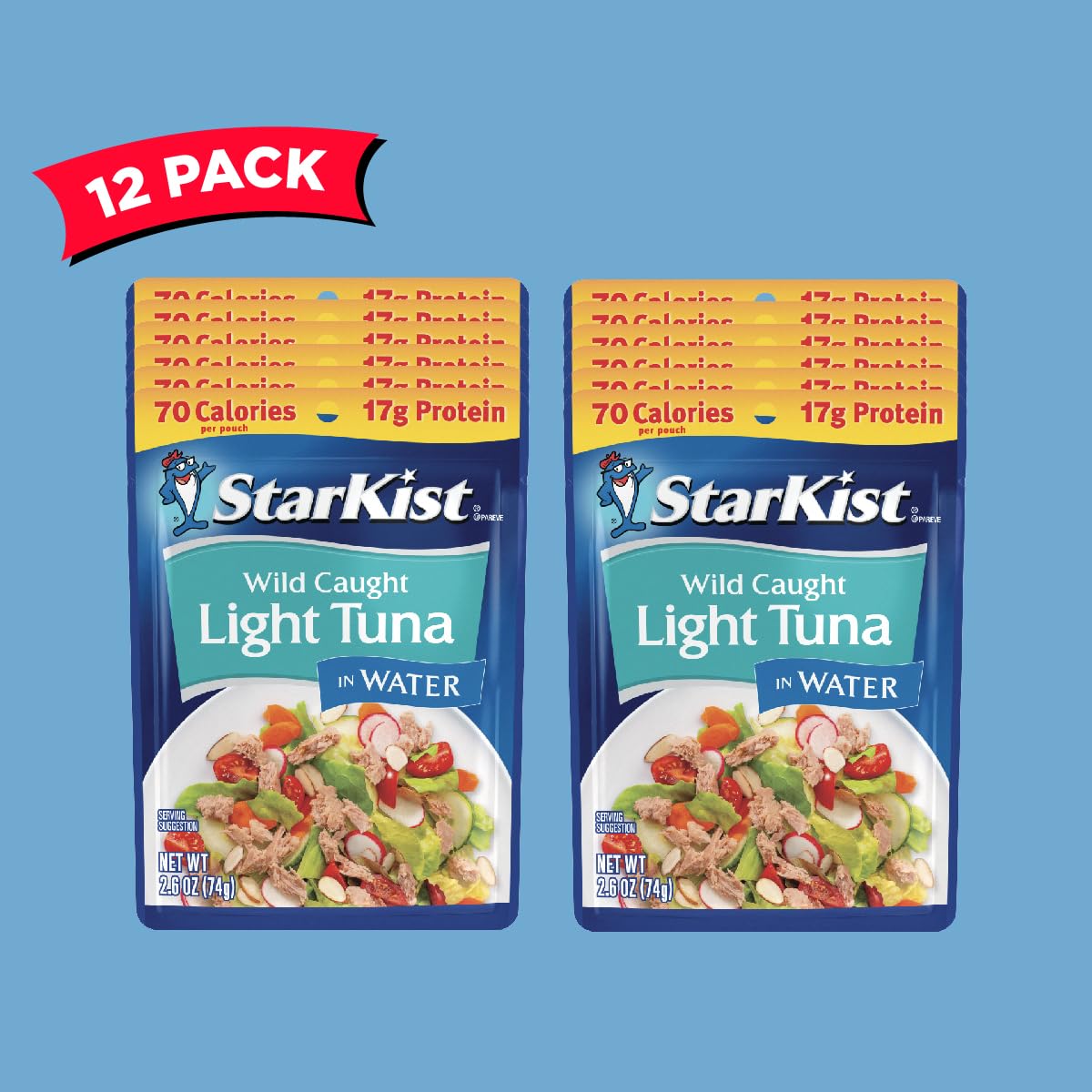 StarKist Chunk Light Tuna in Water, 2.6 Oz, Pack of 12