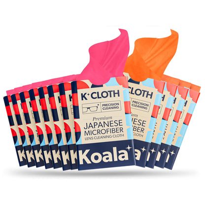 Koala Lens Cleaning Cloth | Japanese Microfiber | Glasses Cleaning Cloths | Eyeglass Lens Cleaner | Eyeglasses, Camera Lens, VR/AR Headset, and Screen Cleaning