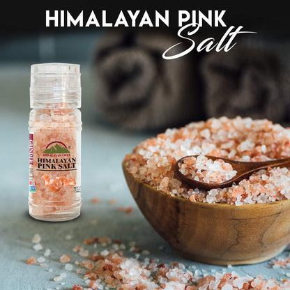 Himalayan Chef Pink Himalayan Salt Coarse Grain, Plastic Jar - 5 lbs. For Refill Grinders