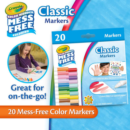 Crayola Color Wonder Mess Free Coloring, Blank Coloring Pages, 50 Count, Printable Page Refill Set