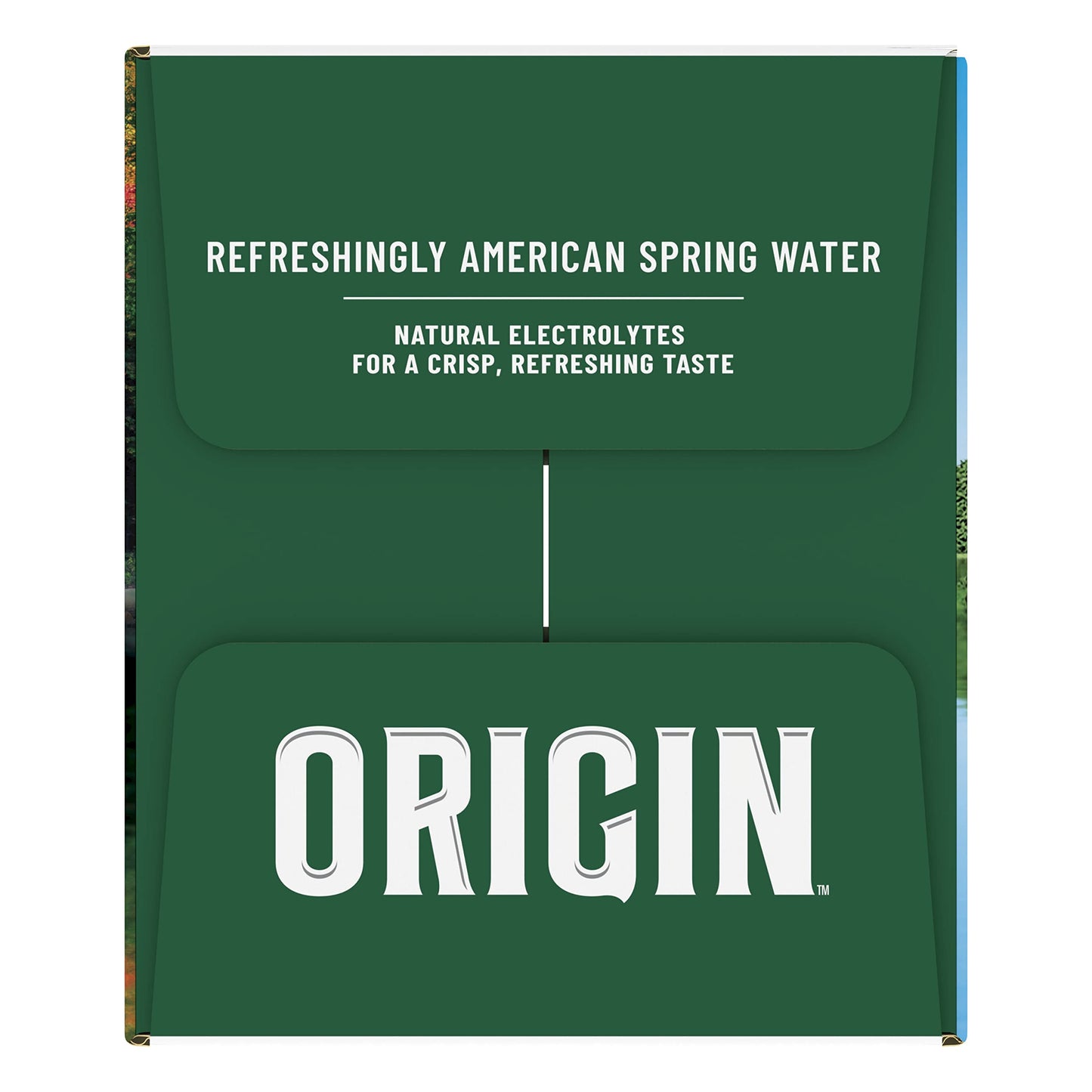 ORIGIN, 100% Natural Spring Water, 900 mL, Recycled Plastic Bottle, 30.4 Fl Oz (Pack of 12)