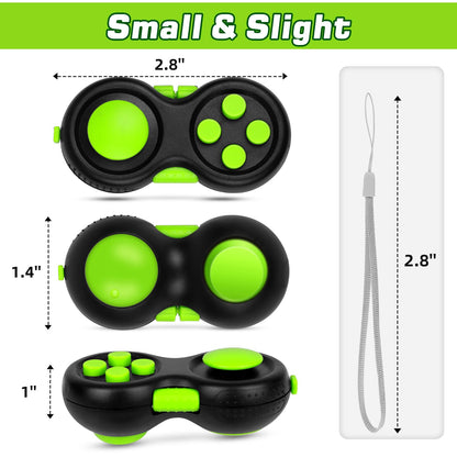 WTYCD Original Fidget Toy Game, Rubberized classical Controller Fidget Concentration Toy with 8-Fidget Functions and Lanyard - Excellent for Relieving Stress and Anxiety