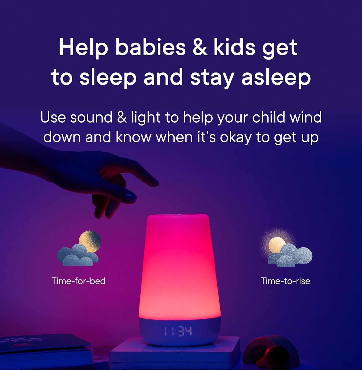 Hatch Rest Baby Sound Machine, Night Light | 2nd Gen | Sleep Trainer, Time-to-Rise Alarm Clock, White Noise Soother, Music & Stories for Nursery, Toddler & Kids Bedroom (Wi-Fi)