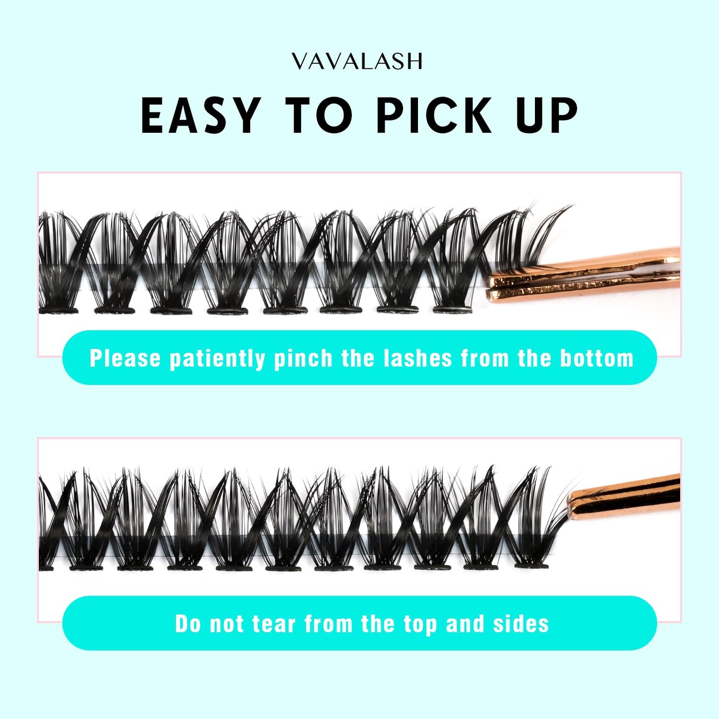 VAVALASH DIY Lash Extension Kit 280 Clusters Individual Lashes Kit 30D 40D 0.07D-10-16mm Lash Clusters, Lash Bond and Seal, Lash Tweezer for DIY Eyelash Extension at Home（Kit-30D+40D-0.07D-10-16MIX）