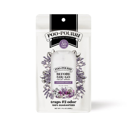 Poo-Pourri Before-You-Go Toilet Spray, Beach Bum, 1 Fl Oz Pocket Travel Size - Coconut, Orchid and Toasted Praline