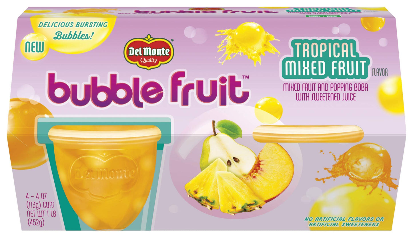 Del Monte Bubble Fruit Snacks, Variety Pack, 3.5 Oz