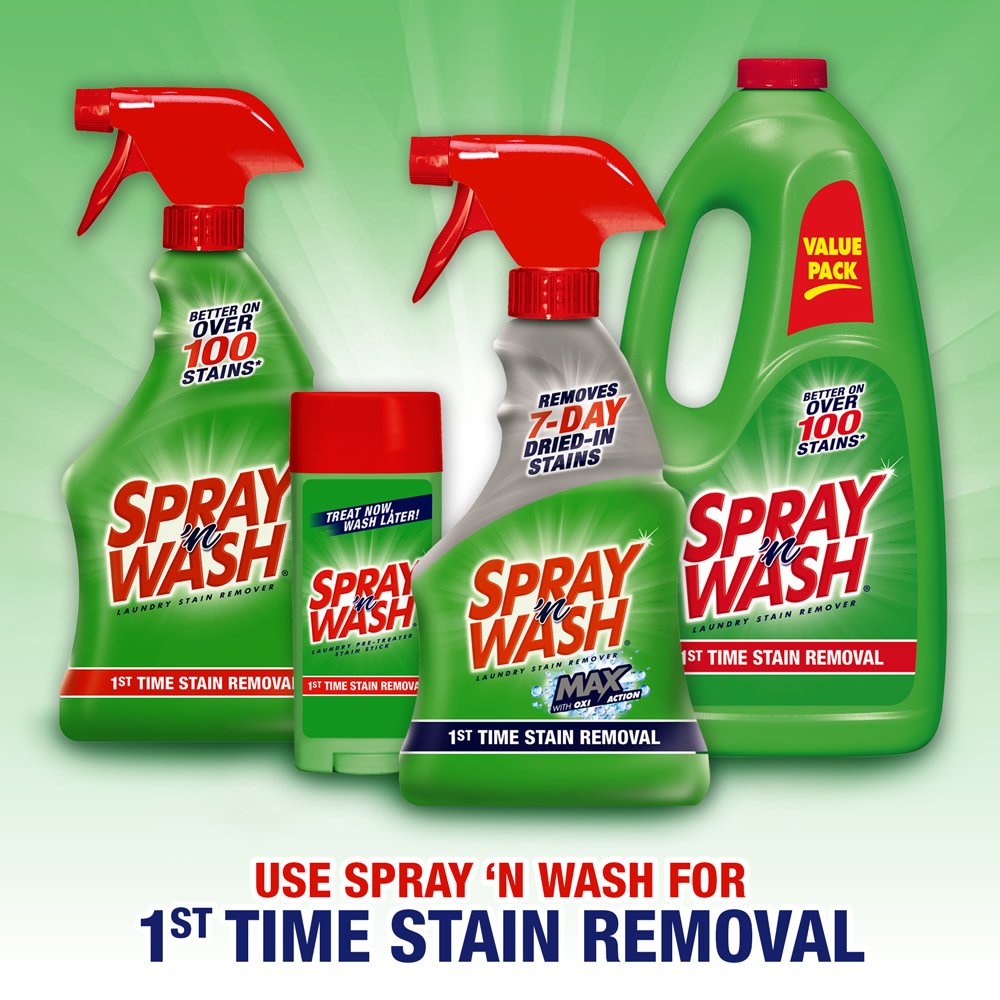 Spray 'N Wash Max Laundry Strain Remover 16 oz, Packaging may vary