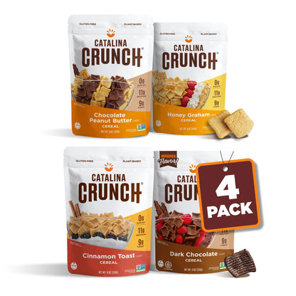 Catalina Crunch Protein Cereal Variety Pack (6 Flavors) | Low Carb, Zero Sugar, Gluten Free, Fiber | Vegan Snacks/Food | Keto Friendly