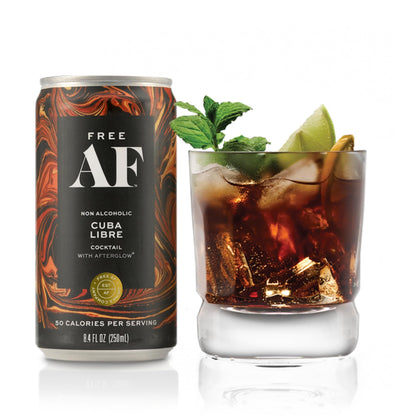 FREE AF Non-Alcoholic Tasting Pack | Ready to Drink, Random Assortment of Classic Mocktails | Low Calories & Sugar | 8.4fl oz Cans (6 pack)