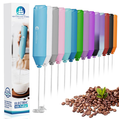 Powerful Milk Frother Handheld Foam Maker, Mini Whisk Drink Mixer for Coffee, Cappuccino, Latte, Matcha, Hot Chocolate, No Stand, Galaxy