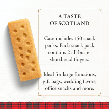 Walker’s All-Butter Shortbread Fingers - 2-Count Snack Packs (Pack of 24) - Authentic Shortbread Cookies from Scotland