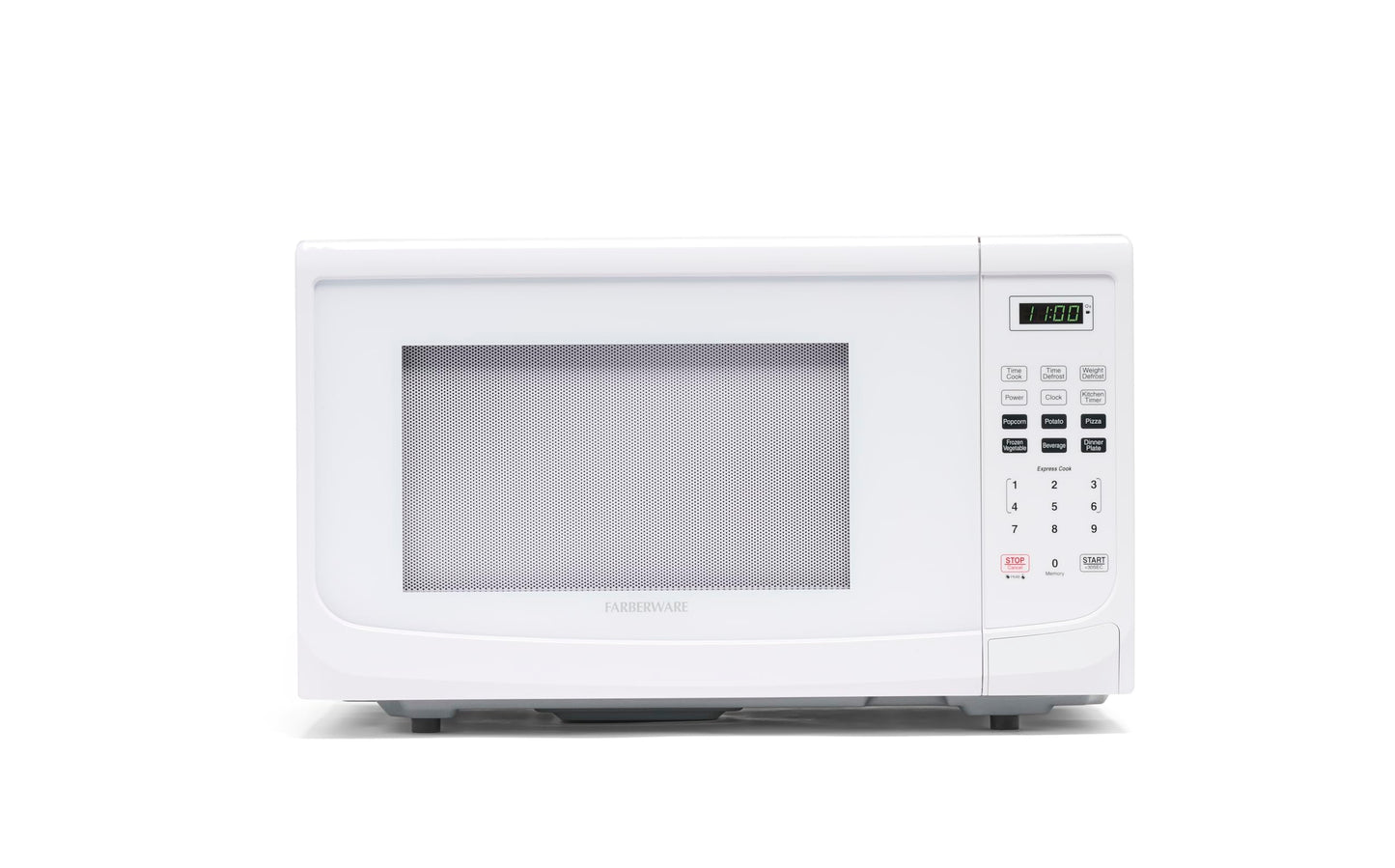 Farberware Countertop Microwave 700 Watts, 0.7 Cu. Ft. - Microwave Oven With LED Lighting and Child Lock - Perfect for Apartments and Dorms - Easy Clean Stainless Steel