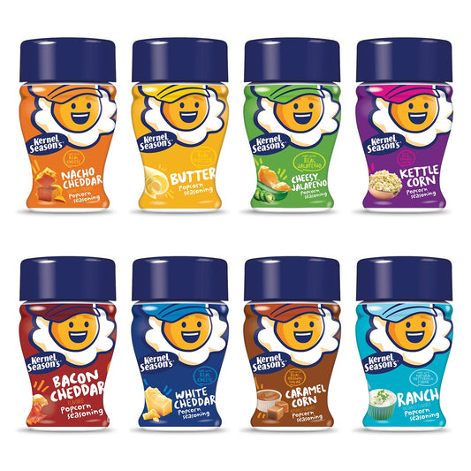 Kernel Season's Popcorn Seasoning Mini Jars Variety Pack, 0.9 Ounce (Pack of 8)