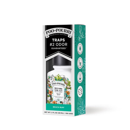 Poo-Pourri Before-You-Go Toilet Spray, Beach Bum, 1 Fl Oz Pocket Travel Size - Coconut, Orchid and Toasted Praline