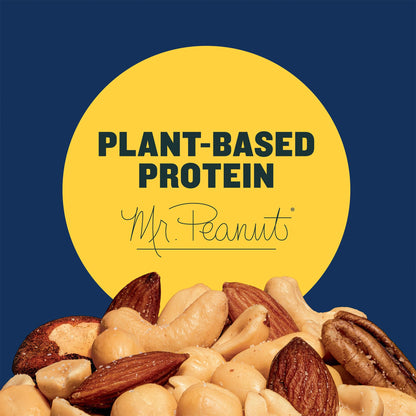 PLANTERS Roasted Unsalted Mixed Nuts, 10.3 oz Canister