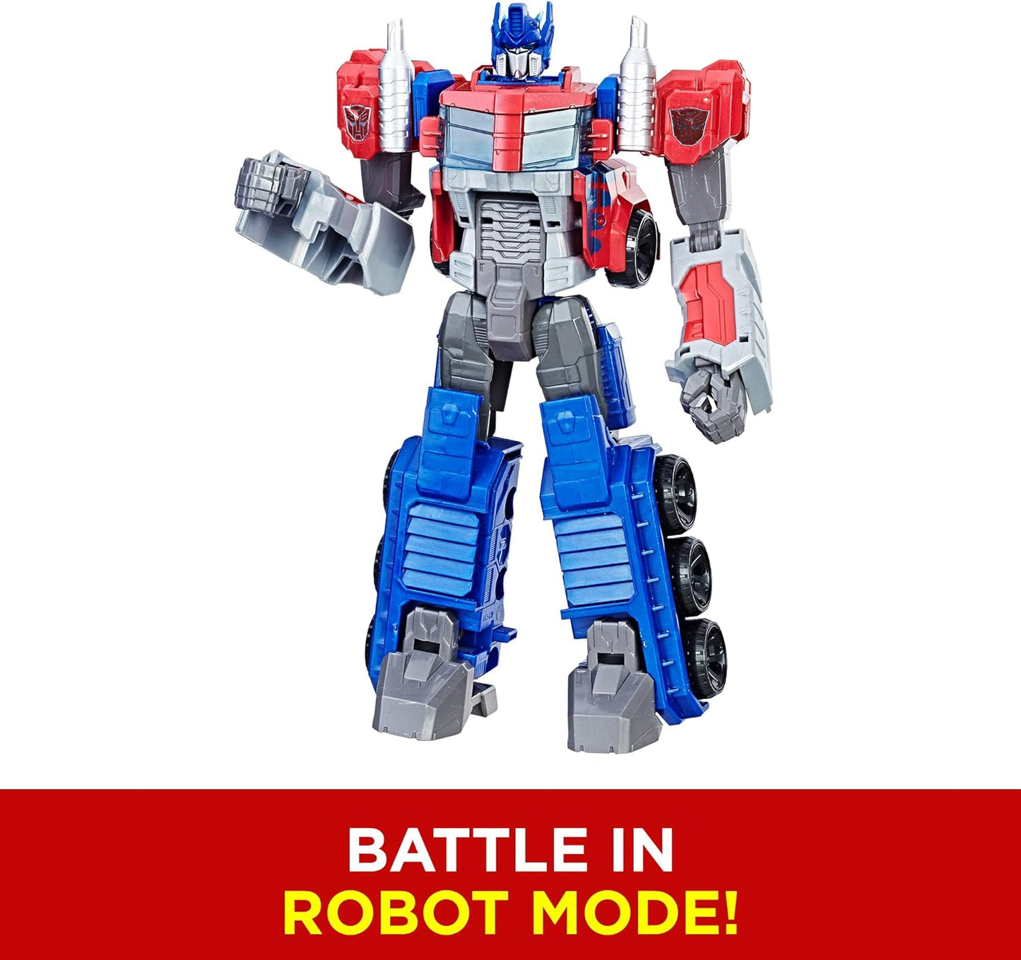 Transformers Toys Heroic Optimus Prime Action Figure - Timeless Large-Scale Figure, Changes into Toy Truck - Toys for Kids 6 and Up, 11-inch (Amazon Exclusive)