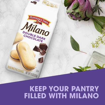 Pepperidge Farm Milano Milk Chocolate Cookies, 6 OZ Bag (15 Cookies)