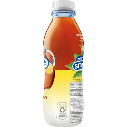 Snapple Zero Sugar Peach Tea, 16 fl oz recycled plastic bottle (Pack of 12)