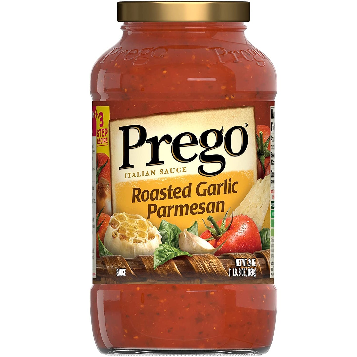 Prego Chunky Tomato with Garlic and Onion Pasta Sauce, 24 Oz Jar