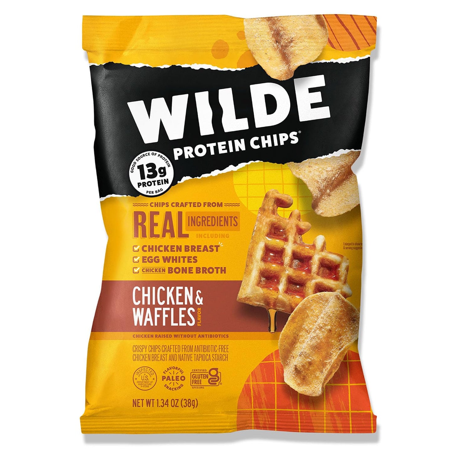 WILDE Spicy Protein Chips Variety Pack, Buffalo, Spicy Queso, Nashville Hot, Thin and Crispy, Protein Snack, Keto Chips, Made with Real Ingredients, 1.34oz Bags (Pack of 12)…