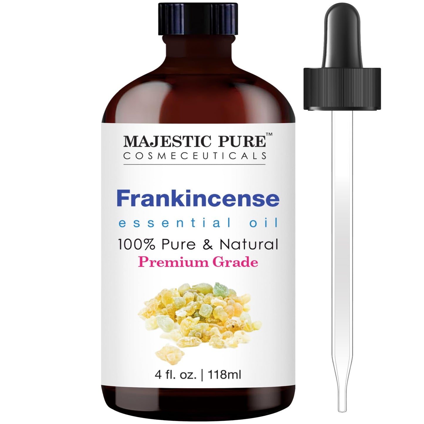 MAJESTIC PURE Basil Essential Oil, Premium Grade, Pure and Natural Premium Quality Oil, 4 Fl Oz