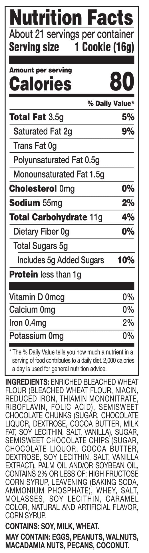 Amazon Brand - Happy Belly Premium Chocolate Chip Cookies