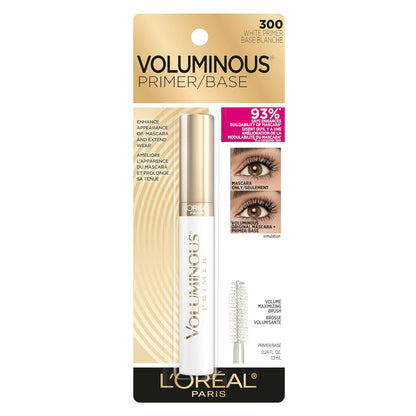 L'Oreal Paris Makeup Voluminous Lash Boosting Conditioning Primer Mascara, White Primer, 0.24 fl; oz.