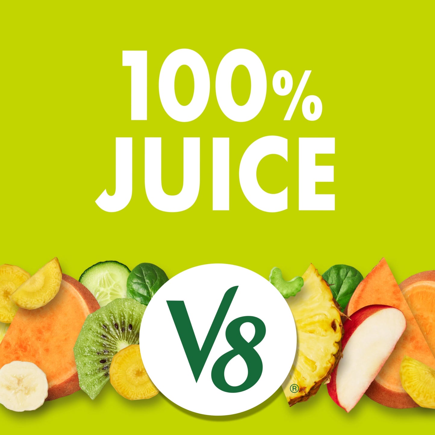 V8 Deliciously Green 100% Fruit and Vegetable Juice, 8 fl oz Can (6 Pack)