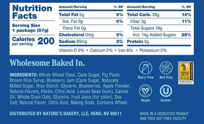 Nature's Bakery Fig Bar, Apple Cinnamon, 2 oz