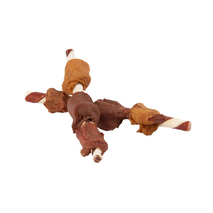 Good'N'Fun Triple Flavored Rawhide Kabobs For Dogs