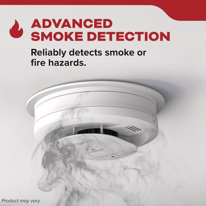 Kidde Smoke Detector, Hardwired Smoke Alarm with Battery Backup, Test-Silence Button