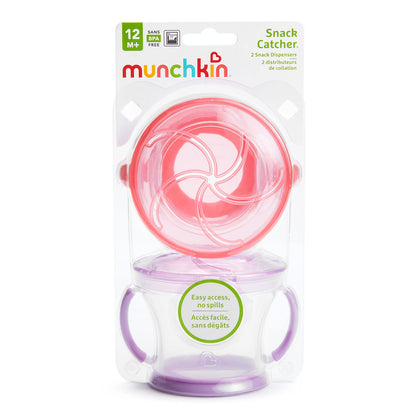 Munchkin® Snack Catcher® Toddler Snack Cups, 2 Pack, Blue/Green