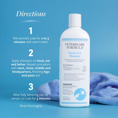 Veterinary Formula Flea and Tick Spray for Dogs, 8 oz – Easy-to-Use Dog Flea Spray, Kills on Contact, Prevents Egg & Larval Development for 14 weeks