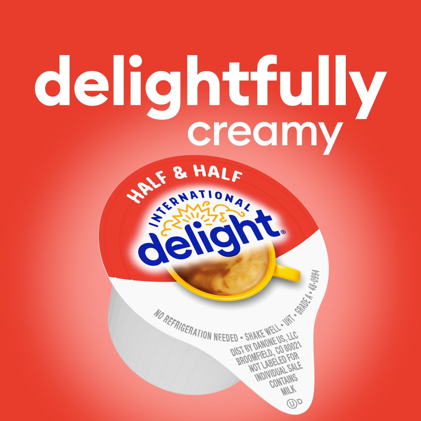 International Delight Coffee Creamer Singles, Sweet & Creamy, Shelf Stable Flavored Creamer, 24 Ct, 16 FL Oz, Pre-Portioned Creamers