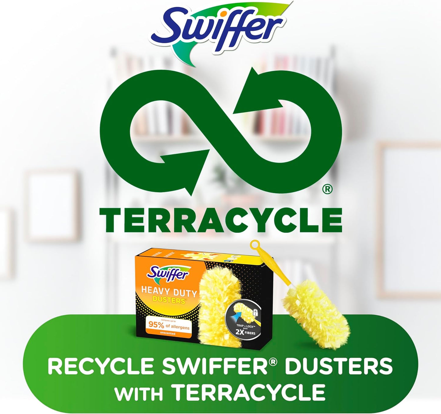 Swiffer Dusters Heavy Duty Multi-Surface Duster Refills for Cleaning, Unscented, 11 Count