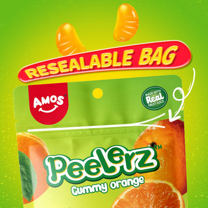 Amos Peelable Mango Candy, Peelerz Gummy Mango Peeling Candy,Resealable 2.19oz Bag (Pack of 3)