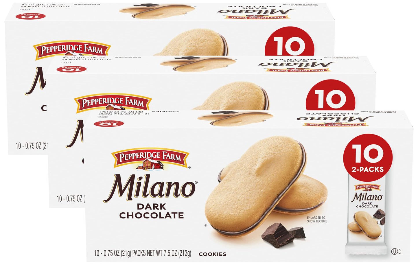 Pepperidge Farm Milano Milk Chocolate Cookies, 6 OZ Bag (15 Cookies)