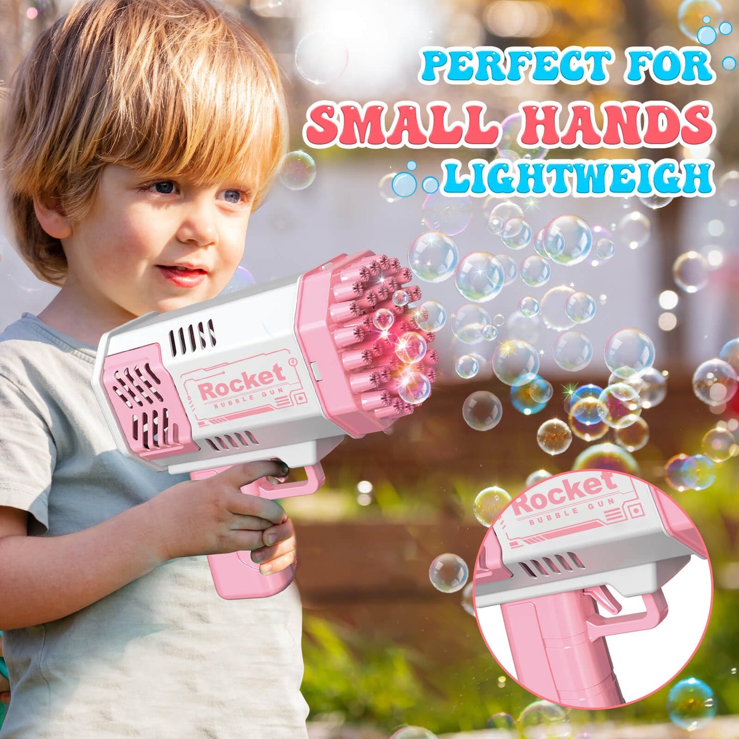 Toys for 3-8 Year Old Boys Girls: 2 Pack Bubble Machine for Kids with Bubble Solution, Gifts for 3 4 5 6 7 8 Years Old Boy Birthday Toy for Kid Toddlers Ages 4-6 Outdoor Wedding Bubbles Wands