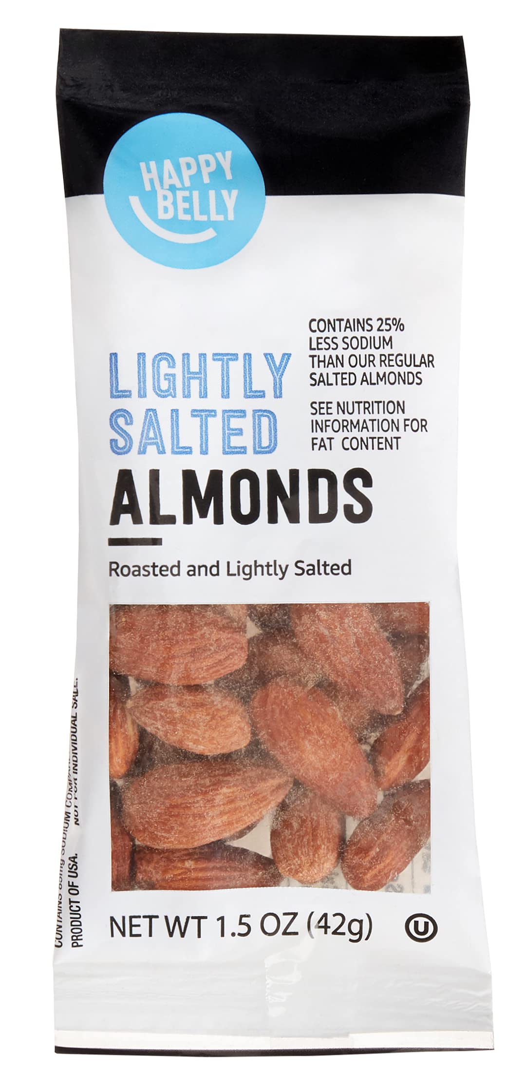 Amazon Brand - Happy Belly Roasted & Lightly Salted Almond, 24 ounce (pack of 1)