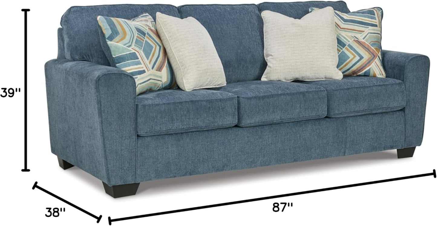 Signature Design by Ashley Cashton Casual Sofa for Living Room, Blue