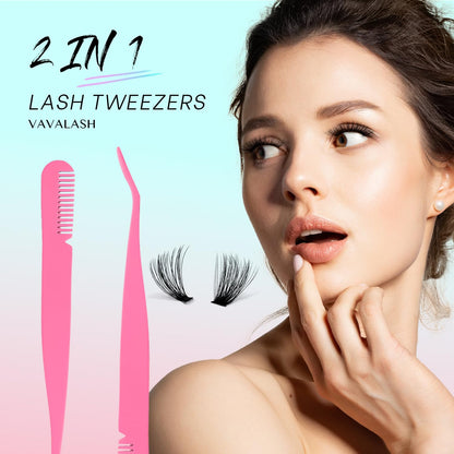 VAVALASH DIY Lash Extension Kit 280 Clusters Individual Lashes Kit 30D 40D 0.07D-10-16mm Lash Clusters, Lash Bond and Seal, Lash Tweezer for DIY Eyelash Extension at Home（Kit-30D+40D-0.07D-10-16MIX）