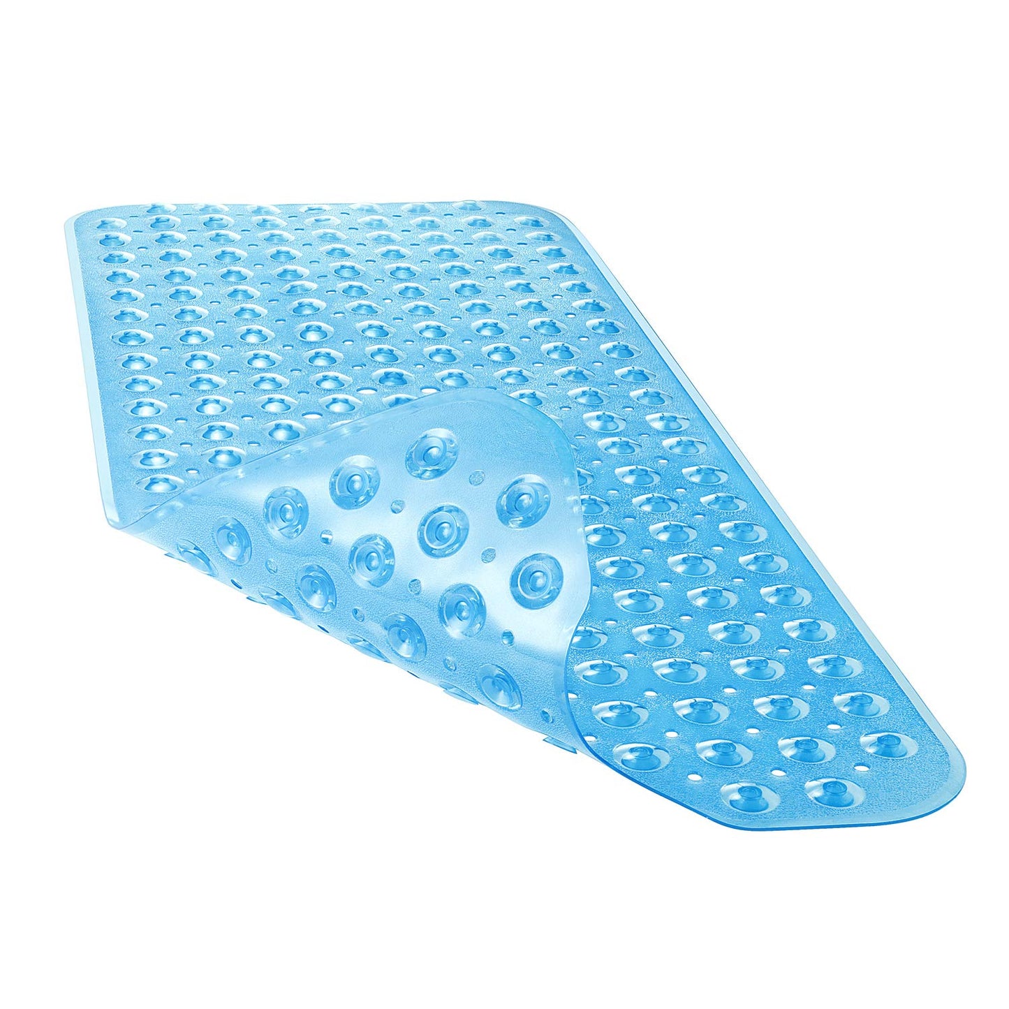 YINENN Bath Tub Shower Safety Mat 40 x 16 Inch Non-Slip and Extra Large, Bathtub Mat with Suction Cups, Machine Washable Bathroom Mats with Drain Holes, Clear