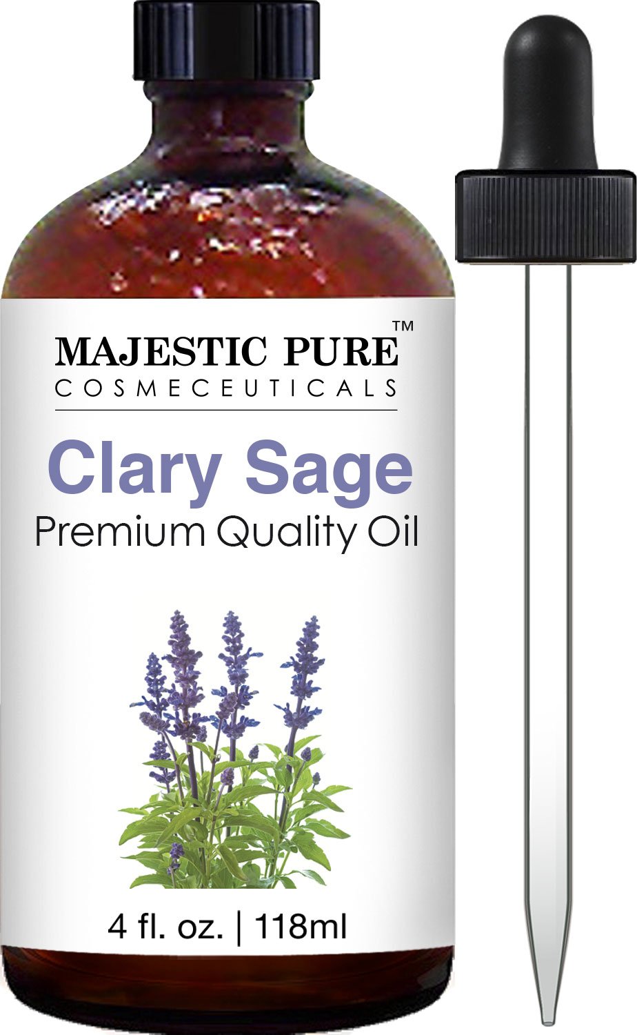 MAJESTIC PURE Basil Essential Oil, Premium Grade, Pure and Natural Premium Quality Oil, 4 Fl Oz