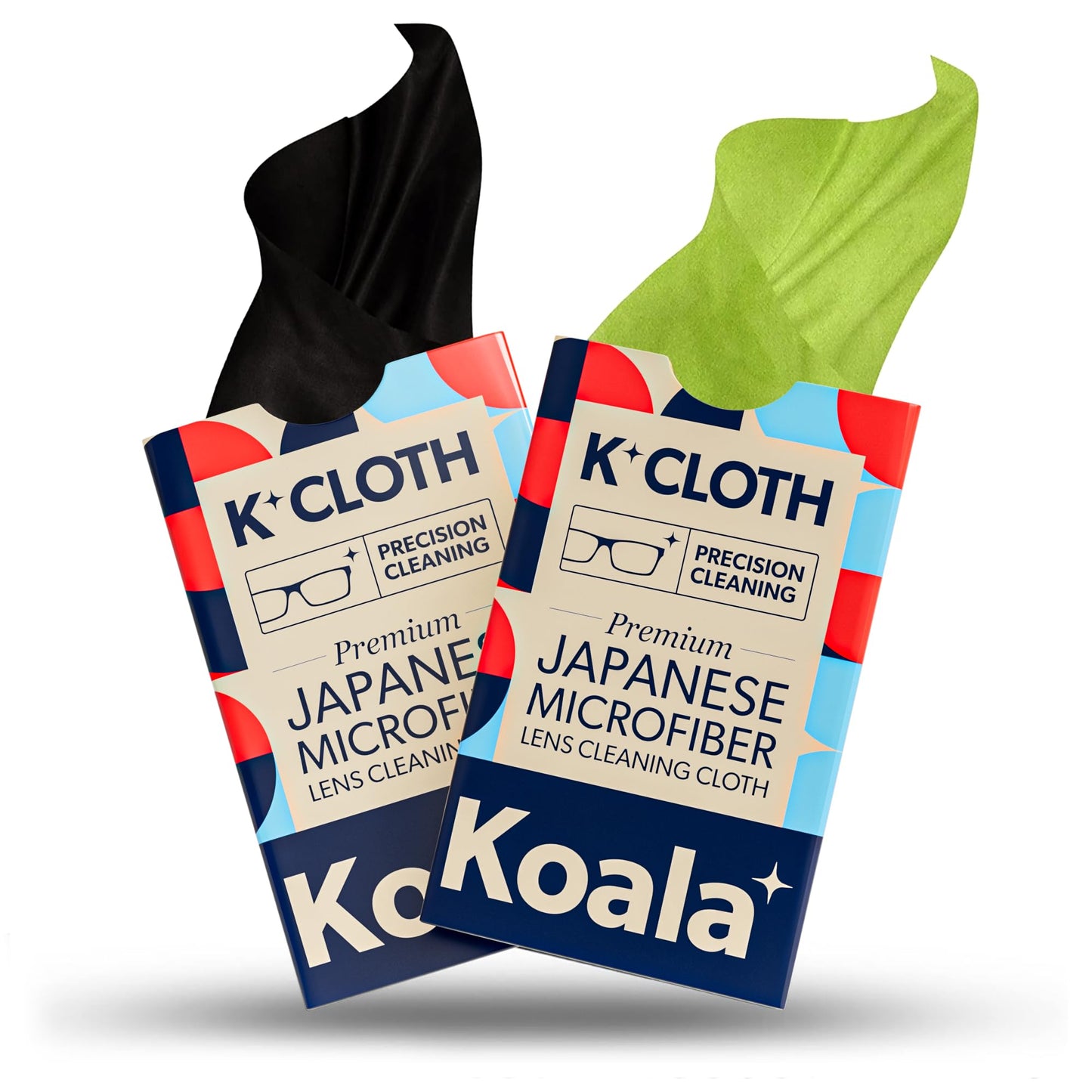 Koala Lens Cleaning Cloth | Japanese Microfiber | Glasses Cleaning Cloths | Eyeglass Lens Cleaner | Eyeglasses, Camera Lens, VR/AR Headset, and Screen Cleaning