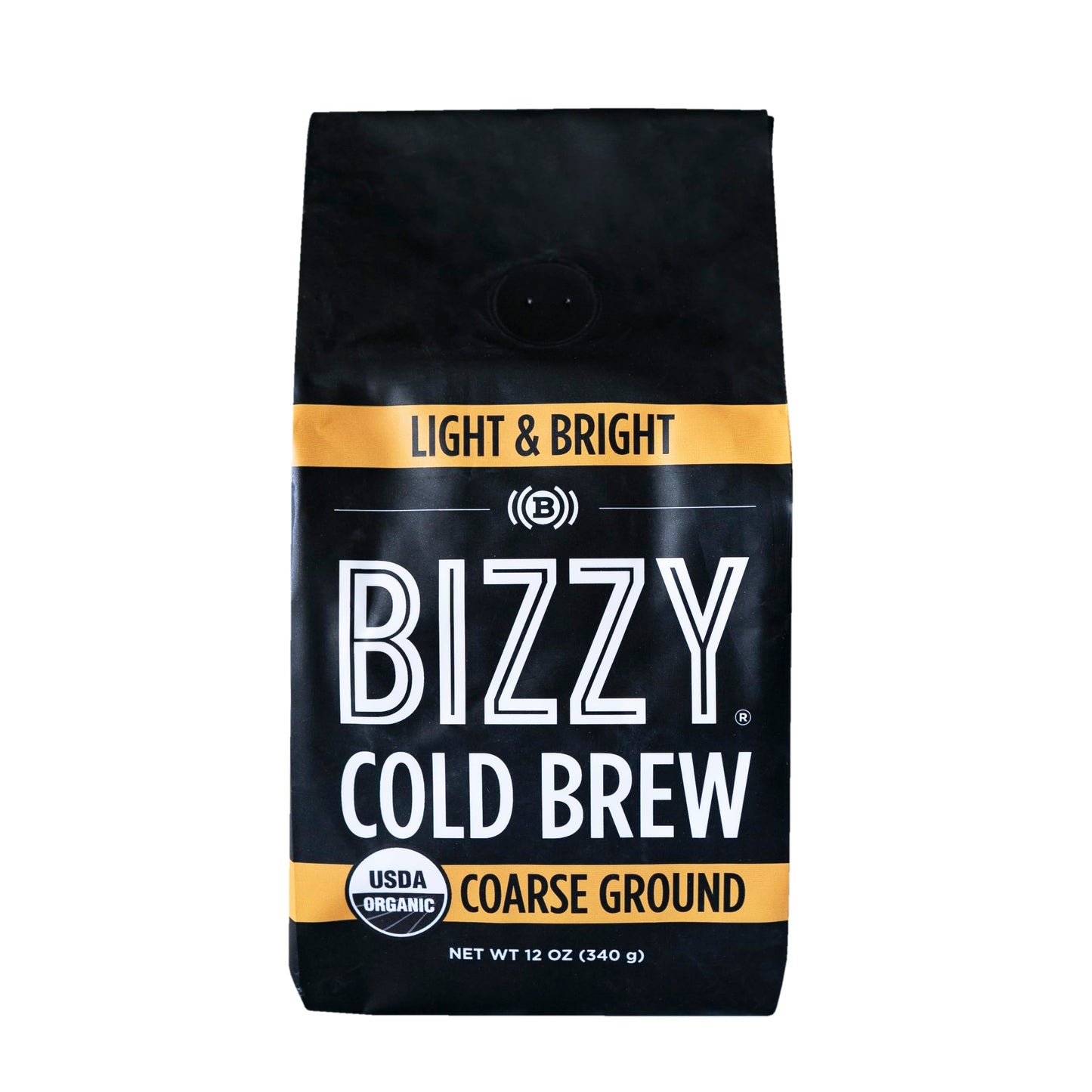 Bizzy Organic Cold Brew Coffee | Smooth & Sweet Blend | Coarse Ground Coffee | Micro Sifted | Specialty Grade | 100% Arabica | 1 LB