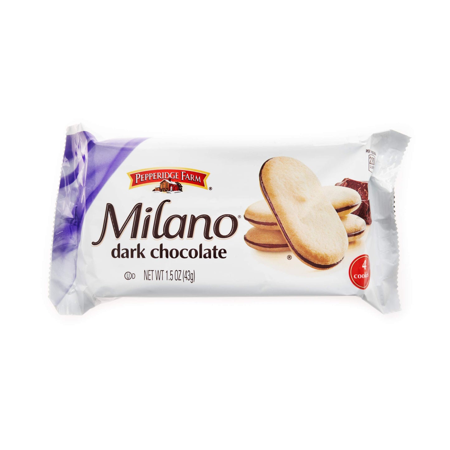 Pepperidge Farm Milano Milk Chocolate Cookies, 6 OZ Bag (15 Cookies)